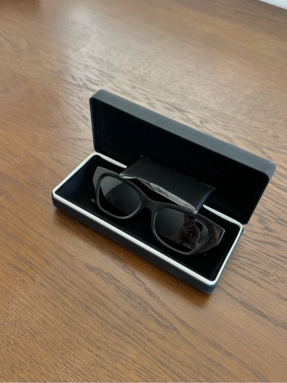 Givenchy Matte Black Rectangular Sunglasses